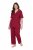 Ulla Popken 835397 Kortermet pyjamas med skjortekrage Lilla - Pyjamas/Loungewear - 