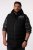 Men+ 442 Quiltet vest med hette og trykk Svart - Jakker - Store jakker - 2XL-12XL
