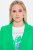 Ulla Popken 836165 Lang blazer med 3/4-ermer Grønn - Blazere - Blazere i store størrelser for dame