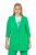 Ulla Popken 836165 Lang blazer med 3/4-ermer Grønn - Blazere - Blazere i store størrelser for dame