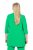 Ulla Popken 836165 Lang blazer med 3/4-ermer Grønn - Blazere - Blazere i store størrelser for dame