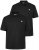 Men+ 258 Pikéskjorte Svart 2-pakning - Polo- & piqueskjorter - Poloskjorte i store størrelser - 2XL-8XL