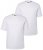 Men+ 285 T-skjorte med rund hals Hvit 2-pakning - T-skjorter - Store T-skjorter - 2XL-14XL