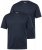 Men+ 299 T-skjorte med V-hals Mørkeblå 2-pakning - T-skjorter - Store T-skjorter - 2XL-14XL