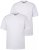 Men+ 299 T-skjorte med V-hals Hvit 2-pakning - T-skjorter - Store T-skjorter - 2XL-14XL