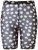 Ulla Popken 836803 Blomstrete antignagshorts Svart - Antignagshorts - 