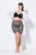 Ulla Popken 836803 Blomstrete antignagshorts Svart - Antignagshorts - 