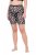 Ulla Popken 836803 Blomstrete antignagshorts Svart - Antignagshorts - 