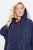 Ulla Popken 837190 Loungeponcho med hette Mørklilla - Pyjamas/Loungewear - 