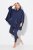 Ulla Popken 837190 Loungeponcho med hette Mørklilla - Pyjamas/Loungewear - 