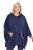 Ulla Popken 837190 Loungeponcho med hette Mørklilla - Pyjamas/Loungewear - 