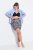 Ulla Popken 837676 Mønstrede antignagshorts Svart - Antignagshorts - 