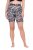 Ulla Popken 837676 Mønstrede antignagshorts Svart - Antignagshorts - 
