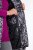 Ulla Popken 838435 Lang quiltet vest med trykk Svart - Vester - 