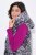 Ulla Popken 838435 Lang quiltet vest med trykk Svart - Vester - 