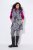 Ulla Popken 838435 Lang quiltet vest med trykk Svart - Vester - 