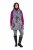 Ulla Popken 838435 Lang quiltet vest med trykk Svart - Vester - 