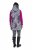 Ulla Popken 838435 Lang quiltet vest med trykk Svart - Vester - 