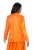 Ulla Popken 839607 Blazer i sateng med trykk Lys oransje - Blazere - Blazere i store størrelser for dame