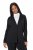 Ulla Popken 839843 Plissert blazer Svart - Blazere - Blazere i store størrelser for dame