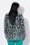 Ulla Popken 839961 Mønstret blazer i linblanding Svart - Blazere - Blazere i store størrelser for dame
