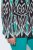 Ulla Popken 839961 Mønstret blazer i linblanding Svart - Blazere - Blazere i store størrelser for dame