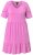 Ulla Popken 840115 Kortermet jerseykjole Rosa - Jerseykjoler - 