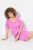 Ulla Popken 840115 Kortermet jerseykjole Rosa - Jerseykjoler - 