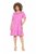 Ulla Popken 840115 Kortermet jerseykjole Rosa - Jerseykjoler - 