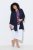 Ulla Popken 840210 Cardigan Mørkeblå - Cardigans - Cardigans i store størrelser