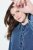 Ulla Popken 840972 Sweatkjole med volanger Indigo - Collegekjoler - 