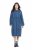 Ulla Popken 840972 Sweatkjole med volanger Indigo - Collegekjoler - 