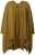 Ulla Popken 841117 Oversize strikkeponcho med strass Olivengrønn - Ponchoer og capes - 