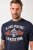 JP1880 T-Shirt Short Sleeve Chest Print Navy - T-skjorter - Store T-skjorter - 2XL-14XL