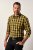 JP1880 Checked Shirt Long Sleeve Kent Collar Curry - Skjorter - Store skjorter - 2XL-8XL