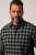 JP1880 Checked Flannel Shirt Long Sleeve Eucalyptus Green - Skjorter - Store skjorter - 2XL-8XL