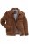 JP1880 Leather Jacket Genuine Cowhide Brown - Jakker - Store jakker - 2XL-12XL