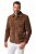 JP1880 Leather Jacket Genuine Cowhide Brown - Jakker - Store jakker - 2XL-12XL