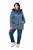 Ulla Popken 842013 Vattert jakke Denimblå - Jakker - Damejakker i store størrelser