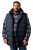 Men+ 433 Quiltet vest med hette Mørkeblå - Jakker - Store jakker - 2XL-12XL