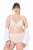 Ulla Popken 842435 Truser med høyt liv 3-pakning Beige - Truser - 