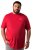 Men+ 500 T-skjorte Indigo Blue Denim Mørkerød - T-skjorter - Store T-skjorter - 2XL-14XL