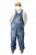 JP1880 842648 Snekkerbukse i dongeri med vid passform Denimblå - Jeans og bukser - Store Bukser og Store Jeans