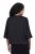 Ulla Popken 842712 Kort blazer med knyting og volangermer Svart - Blazere - Blazere i store størrelser for dame