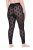 Ulla Popken 842886 Mønstrede strømpeleggings Svart - Strømpebukser & sokker - 