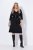 Ulla Popken 843326 Sweatkjole med 3/4-ermer Svart - Collegekjoler - 