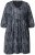 Ulla Popken 844945 Mønstret jerseykjole Svart - Jerseykjoler - 