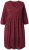 Ulla Popken 844945 A-formet jerseykjole med V-hals Plomme - Jerseykjoler - 