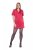Ulla Popken 845148 Blomstret bodycon-kjole Magenta - Kjoler - Kjoler for alle størrelser
