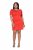 Ulla Popken 845150 Kortermet bodycon-kjole Rød - Kjoler - Kjoler for alle størrelser